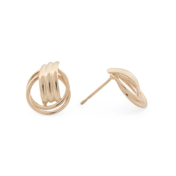 AURORA ITALO Gold 14kt Gold Petite Doorknocker Earrings